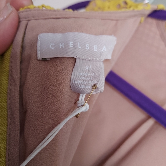 XL YELLOW LACE short dress - Picture 4 of 10